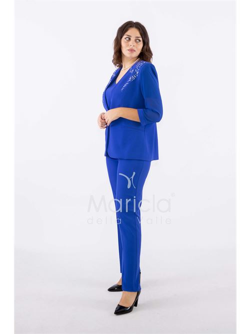 tailleur strass onda collo PAOLA FORTI | PF2180ROYAL